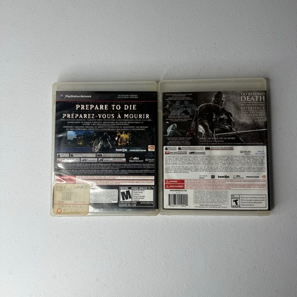 Dark Souls 1 & Dark Souls 2 Lot II (Sony PlayStation 3, PS3) Working